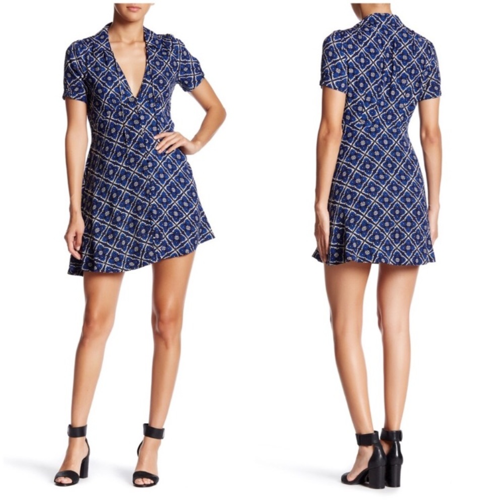 Free People kaleidoscope shirt dress sz8